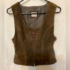 Brown Suede Vest